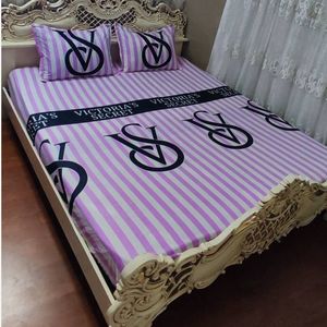 قیمت روتختی دونفره طرح ویکتوریا سکرت سفید صورتی روکش دونفره Victorias Secret