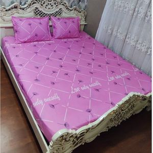 فروش اینترنتی روتختی دونفره صورتی طرح قاصدک روکش تشک دونفره صورتی شاپرک