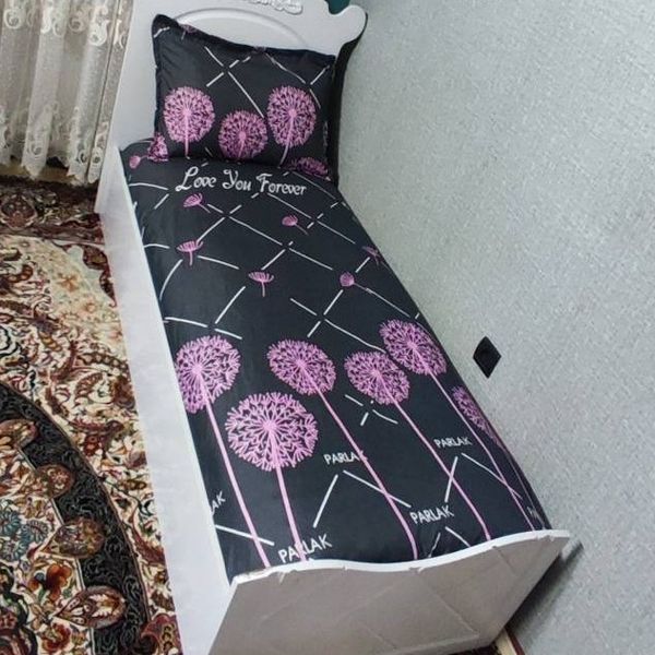 روتختی یک نفره قاصدک صورتی روکش تشک یکنفره طرح شاپرک صورتی