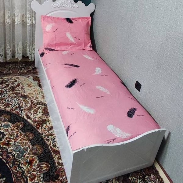 روتختی یک نفره صورتی روکش تشک کشدوزی شده یکنفره صورتی پر