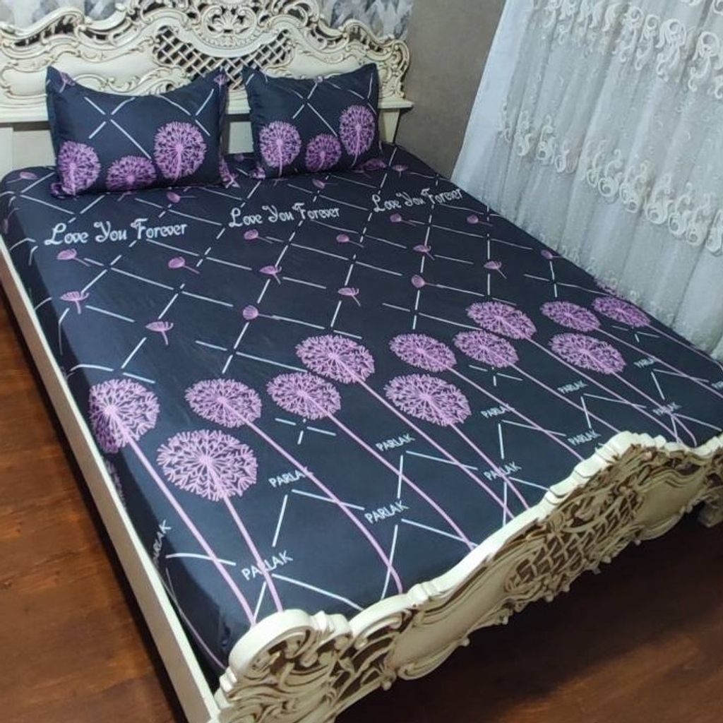 خرید آنلاین روتختی دونفره شاپرک صورتی روکش تشک دو نفره شاپرک صورتی