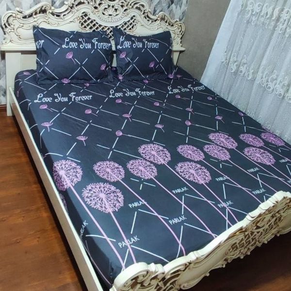 روتختی دونفره شاپرک صورتی روکش تشک دو نفره شاپرک صورتی