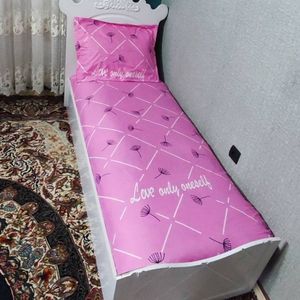 قیمت ارزان روتختی یک نفره صورتی روکش تشک یک نفره صورتی دخترانه 