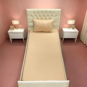 روتختی یکنفره هتلی کرم نخودی روتختی یک نفره هتلی نیم ست یکنفره هتلی کرم نخودی ملحفه هتلی کرم نخودی