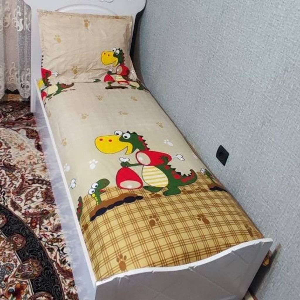 مشخصات روتختی بچه گانه کارتونی پسرانه دایناسور روتختی دایناسور روتختی پسرانه کرم قهوه ای