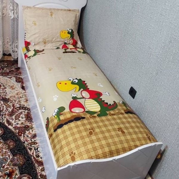 روتختی بچه گانه کارتونی پسرانه دایناسور روتختی دایناسور روتختی پسرانه کرم قهوه ای