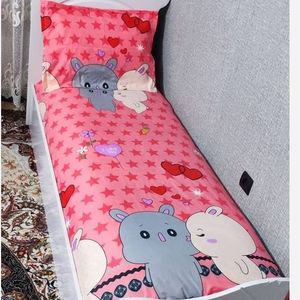 فروش اینترنتی روتختی دخترانه عروسکی کواالا روتختی صورتی دخترانه عروسکی کوالا