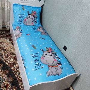 فروش اینترنتی روتختی یکنفره بچه گانه زمینه ابی اسمانی روتختی اسپرت پسرانه دخترانه روتختی سرخپوست روتختی سورخپوستی