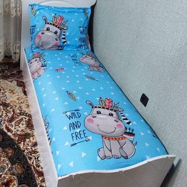 روتختی یکنفره بچه گانه زمینه ابی اسمانی روتختی اسپرت پسرانه دخترانه روتختی سرخپوست روتختی سورخپوستی