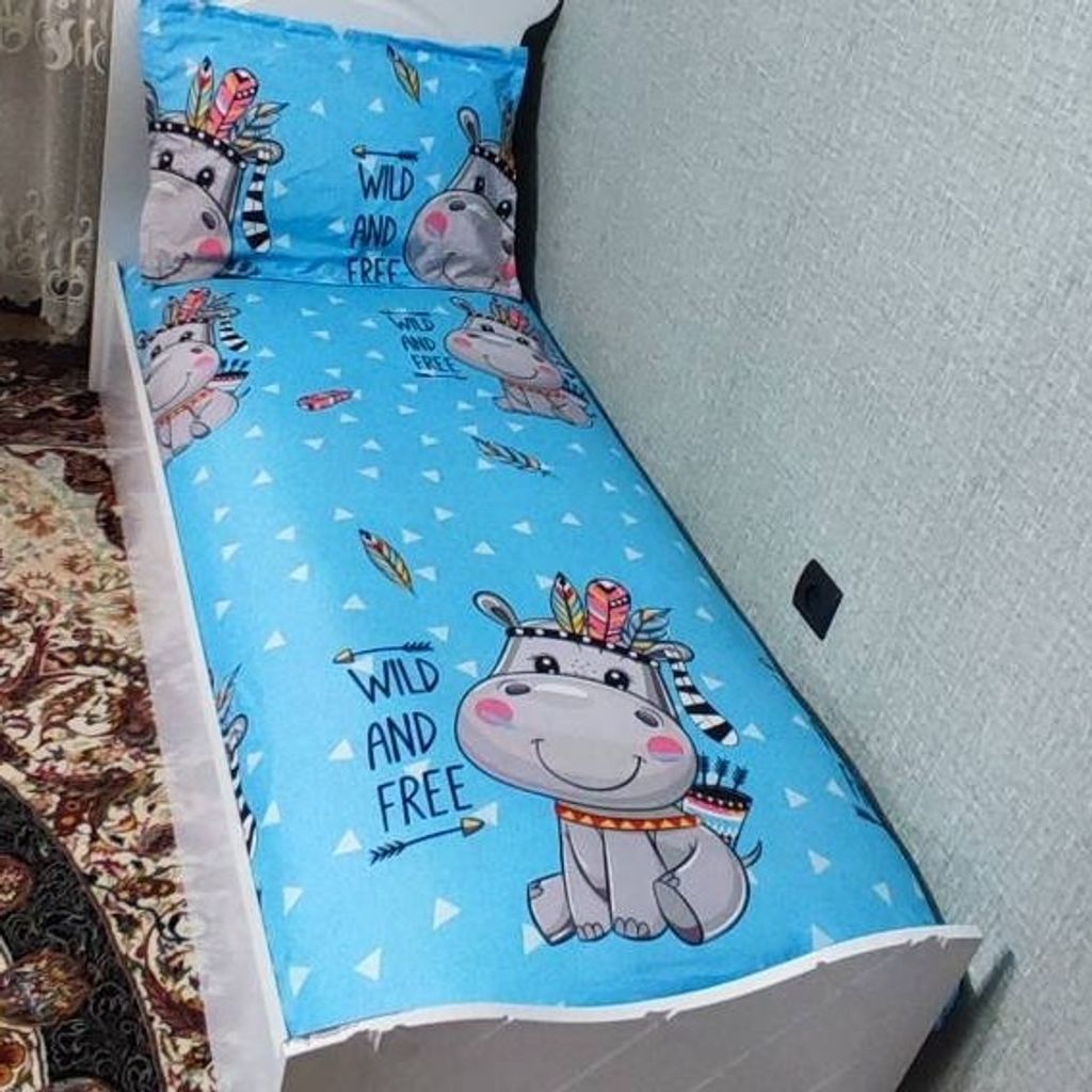 خرید انلاین روتختی یکنفره بچه گانه زمینه ابی اسمانی روتختی اسپرت پسرانه دخترانه روتختی سرخپوست روتختی سورخپوستی