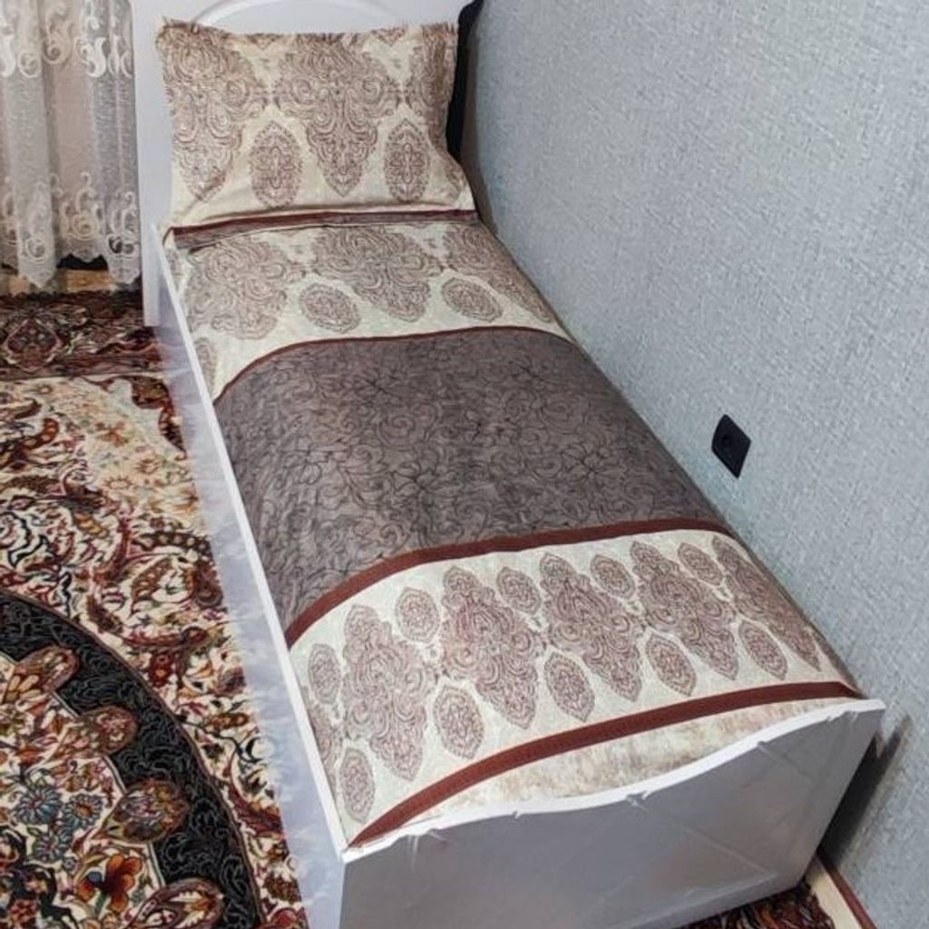 فروش اینترنتی روتختی یک نفره کرم قهوه ای طوسی روتختی نیم ست کشدار