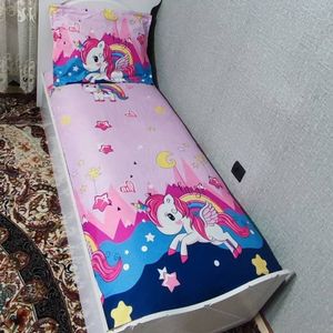 خرید آنلاین روتختی یکنفره دخترانه عروکسی یونی کورن روتختی یونیکورن روتختی اسب تکشاخ روتختب اسب تک شاخ