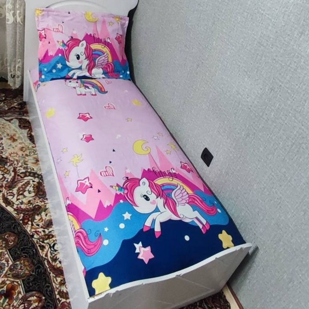 خرید انلاین روتختی یکنفره دخترانه عروکسی یونی کورن روتختی یونیکورن روتختی اسب تکشاخ روتختب اسب تک شاخ