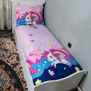 قیمت ارزان روتختی یکنفره دخترانه عروکسی یونی کورن روتختی یونیکورن روتختی اسب تکشاخ روتختب اسب تک شاخ