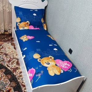 مشخصات روتختی یکنفره بچه گانه کارتونی کشدوزی شده پسرانه و دخترانه تدی