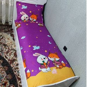 مشخصات روتختی یک نفره بچه گانه خرگوش و روباه روتختی یکنفره کشدار پسرانه و دخترانه بنفش زرد خرگوش هویج