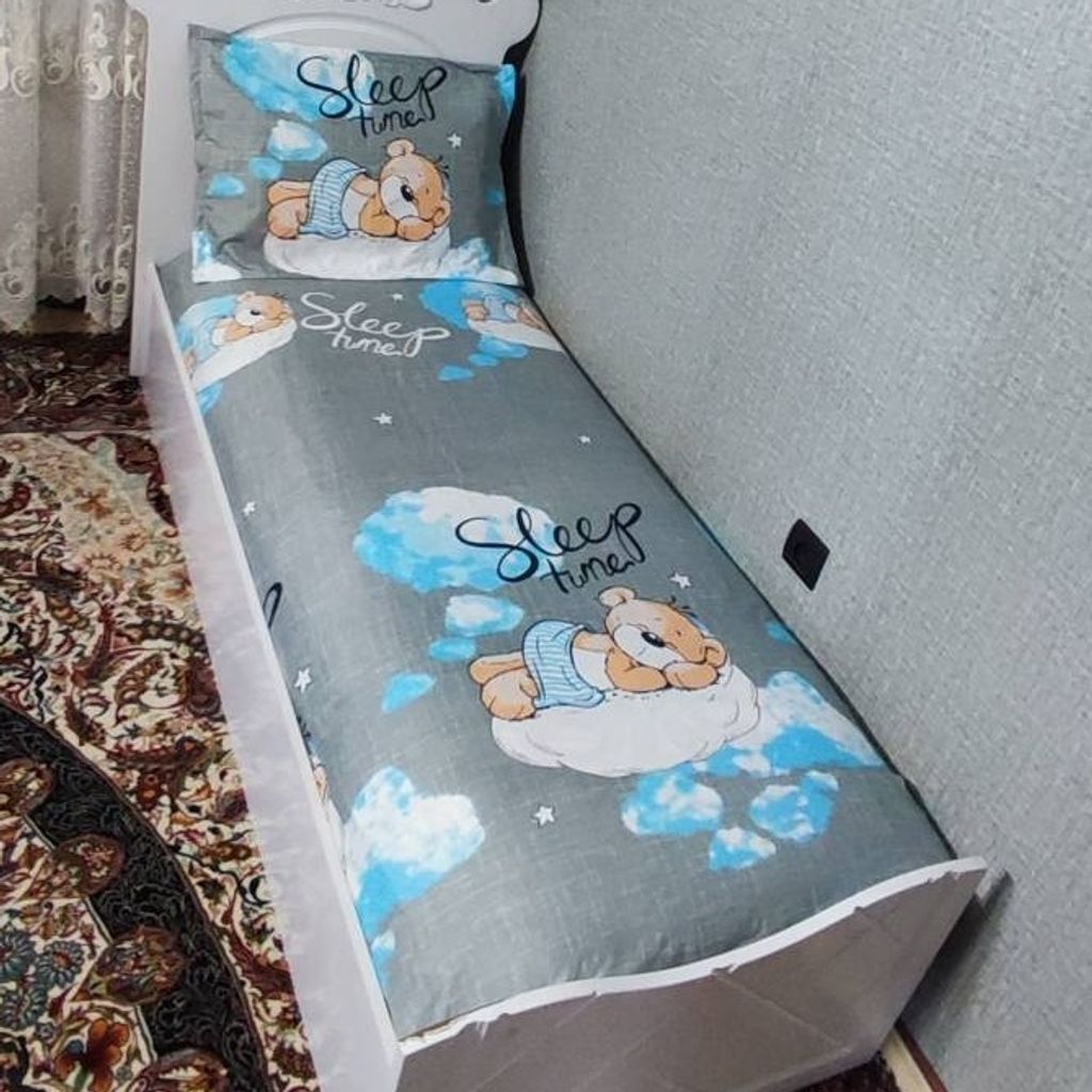 قیمت روتختی نیم ست یک نفره بچه گانه طوسی تدی خوابالو روتختی عروسکی بچه گانه پسرانه و دخترانه