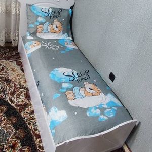 قیمت روتختی نیم ست یک نفره بچه گانه طوسی تدی خوابالو روتختی عروسکی بچه گانه پسرانه و دخترانه