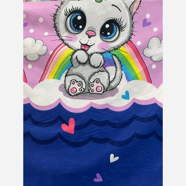 پارچه روتختی دخترانه گربه پارچه ملحفه کتی روتختی کارتونی پیشی پارچه گوربه
