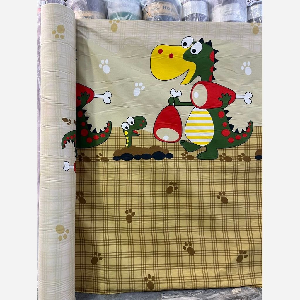 قیمت ارزان پارچه روتختی بچه گانه پارچه پسرانه پارچه دخترانه ملحفه دخترانه ملحفه پسرانه ملافه پسرانه پارچه دایناسور پارچه خرگوش