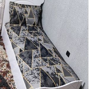 روتختی یکنفره قهوهای طوسی روتختی ملحفه یک نفره کشدوزی شده