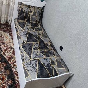 فروش اینترنتی روتختی یکنفره قهوهای طوسی روتختی ملحفه یک نفره کشدوزی شده