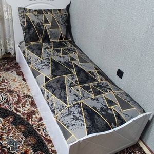 فروش اینترنتی روتختی یکنفره قهوهای طوسی روتختی ملحفه یک نفره کشدوزی شده