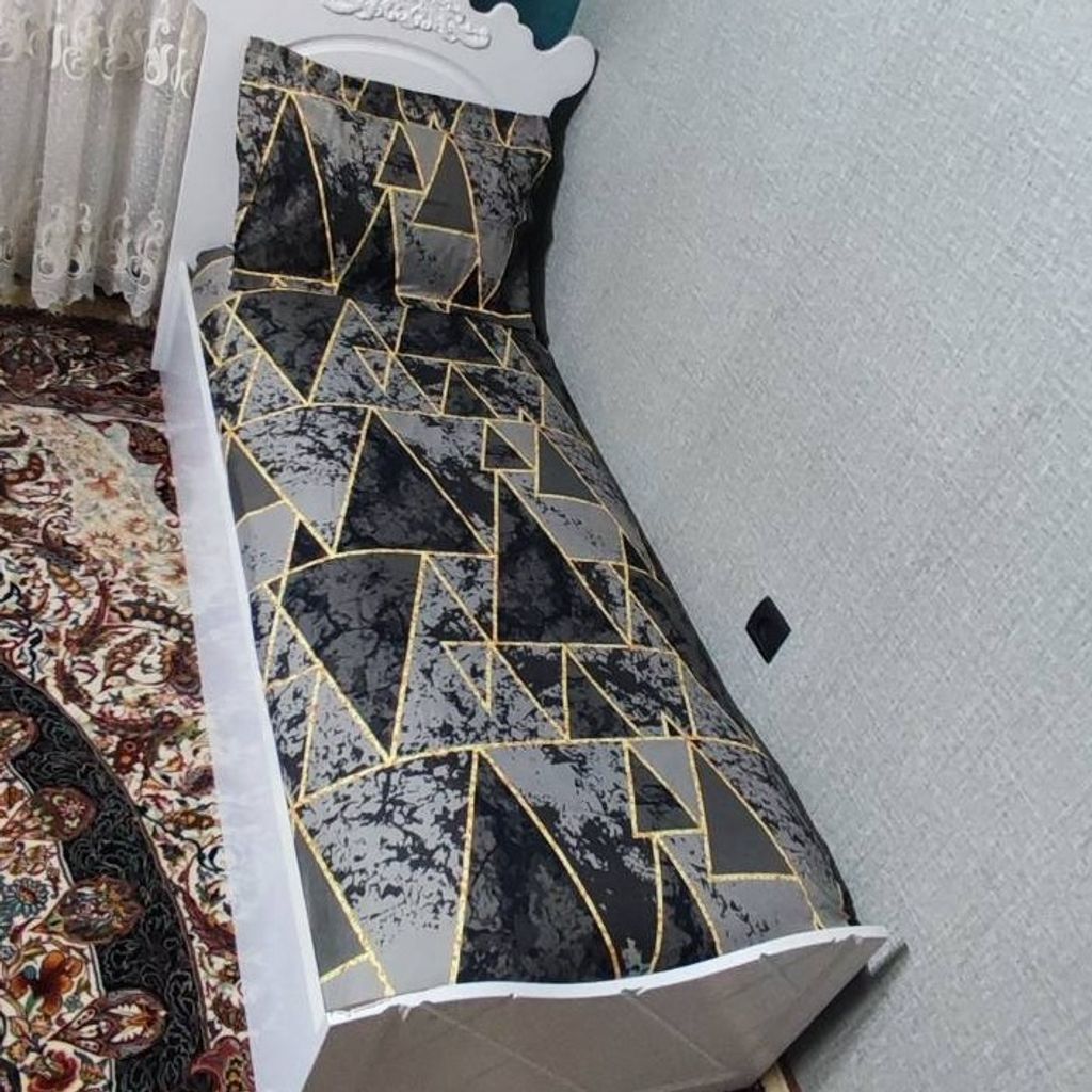 خرید آنلاین روتختی یکنفره قهوهای طوسی روتختی ملحفه یک نفره کشدوزی شده