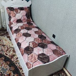 روتختی یک نفره طرح سنگی روکش تشک یک نفره سنگی قهوه ای گلبهی