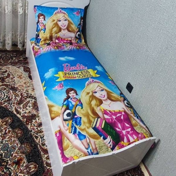 روتختی یک نفره دخترانه عروسکی باربی روش تشک باربی دخترانه باربی لندن