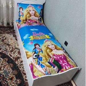 روتختی یک نفره دخترانه عروسکی باربی روش تشک باربی دخترانه باربی لندن
