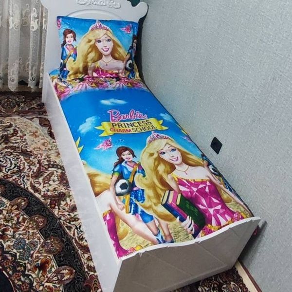 روتختی یک نفره دخترانه عروسکی باربی روش تشک باربی دخترانه باربی لندن