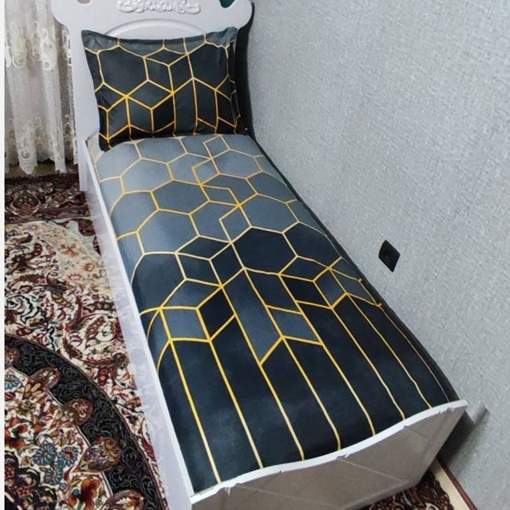 قیمت ارزان روتختی یک نفره زمینه طوسی زنبوری