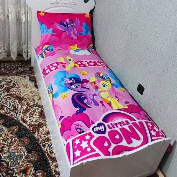 روتختی یک نفره دخترانه پونی کوچولو روکش تشک دخترانه صورتی pony پونی