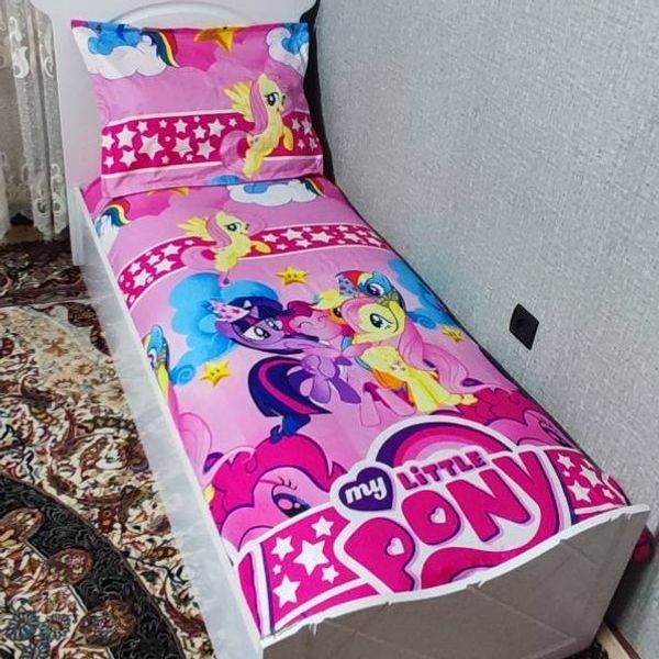 روتختی یک نفره دخترانه پونی کوچولو روکش تشک دخترانه صورتی pony پونی