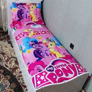 روتختی یک نفره دخترانه پونی کوچولو روکش تشک دخترانه صورتی pony پونی