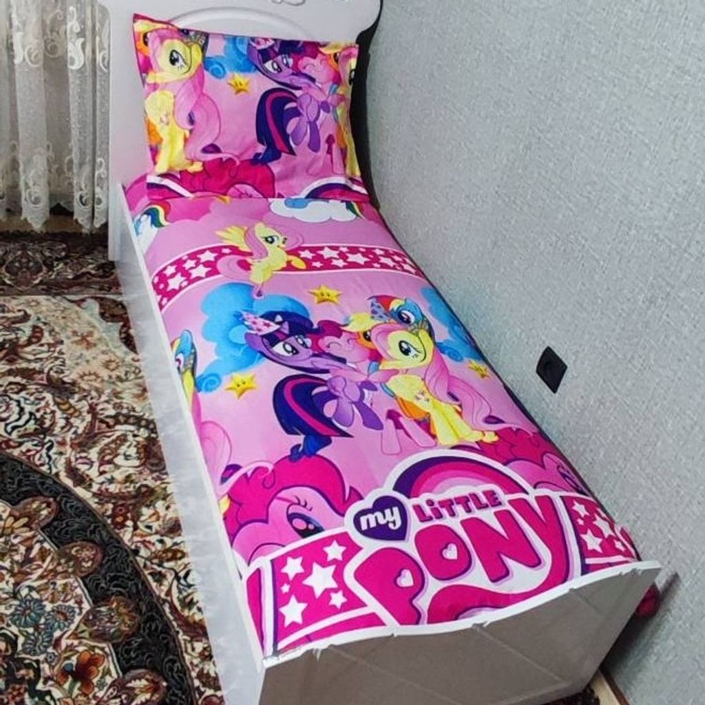 قیمت روتختی یک نفره دخترانه پونی کوچولو روکش تشک دخترانه صورتی pony پونی