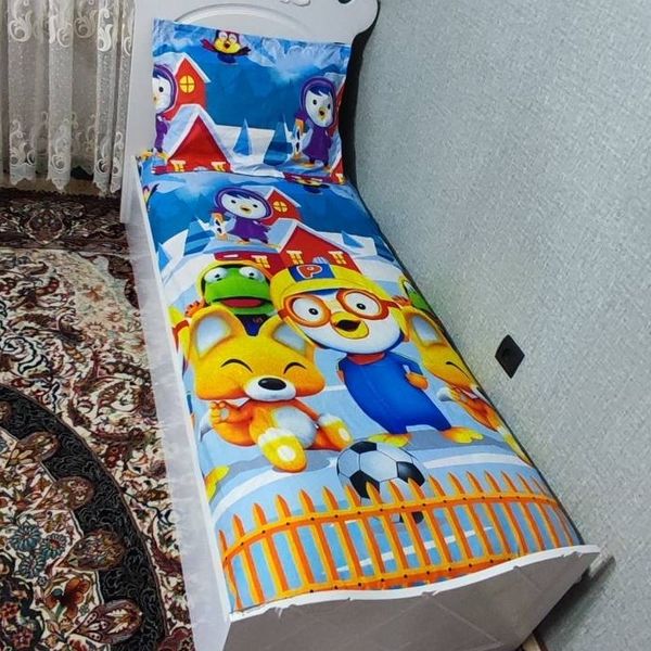 روتختی یک نفره پسرانه پورورو پنگوین کوچولو روکش تشک pororo