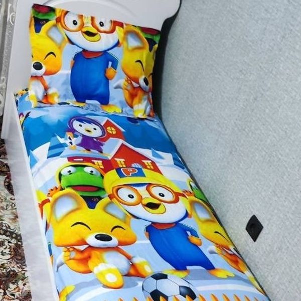 روتختی یک نفره پسرانه پورورو پنگوین کوچولو روکش تشک pororo