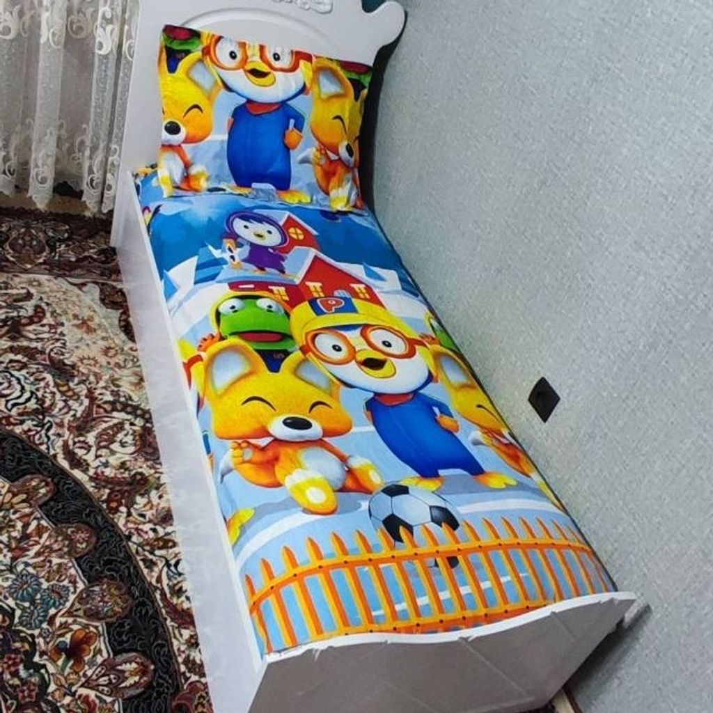 فروش اینترنتی روتختی یک نفره پسرانه پورورو پنگوئن کوچولو روکش تشک pororo