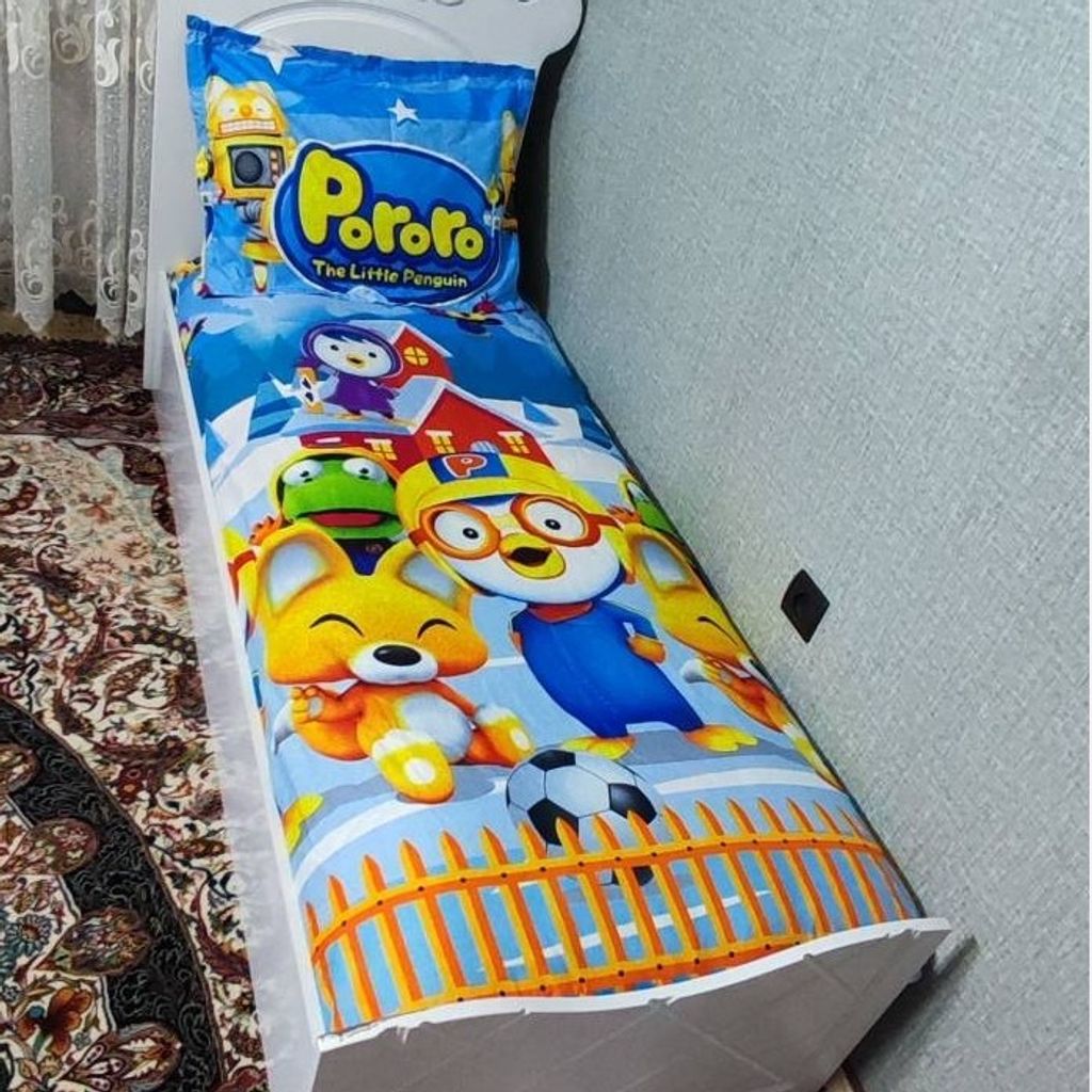 قیمت روتختی یک نفره پسرانه پورورو پنگوئن کوچولو روکش تشک pororo