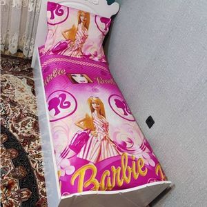فروش اینترنتی روتختی یک نفره دخترانه باربی صورتی روکش تشک دختراته باربی لندن