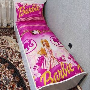 مشخصات روتختی یک نفره دخترانه باربی صورتی روکش تشک دختراته باربی لندن