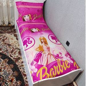 مشخصات روتختی یک نفره دخترانه باربی صورتی روکش تشک دختراته باربی لندن