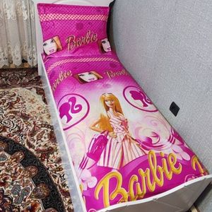 قیمت روتختی یک نفره دخترانه باربی صورتی روکش تشک دختراته باربی لندن