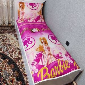 فروش اینترنتی روتختی یک نفره دخترانه باربی صورتی روکش تشک دختراته باربی لندن