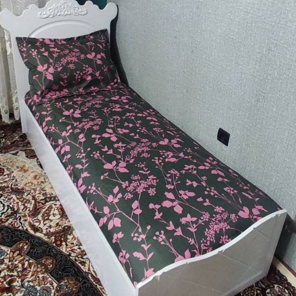 روتختی یک نفره گل صورتی روکش تشک یک نفره روتختی یک نفره