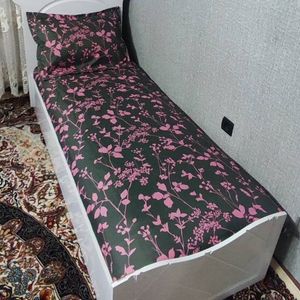 روتختی یک نفره گل صورتی روکش تشک یک نفره روتختی یک نفره
