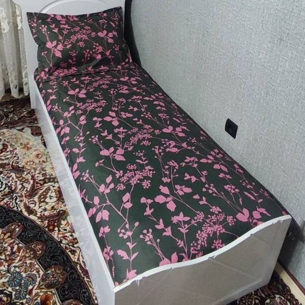 روتختی یک نفره گل صورتی روکش تشک یک نفره روتختی یک نفره