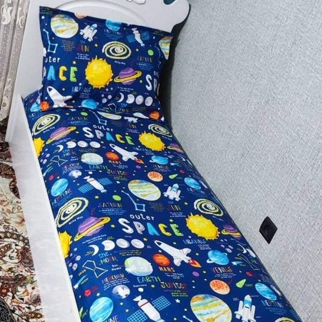 قیمت ارزان روتختی یکنفره فضانورد روتختی یک نفره منظومه شمسی روتختی فضا ابی سورمه ای روتختی یک نفره فضاپیما